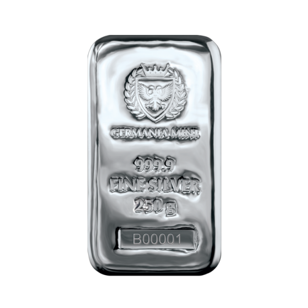 250g Germania Mint Silver Bar