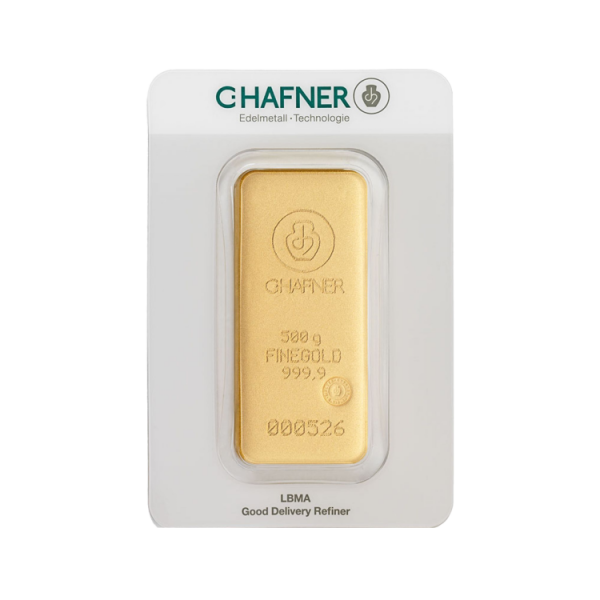 500g C. Hafner Gold Bar
