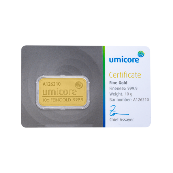 10g Umicore Gold Bar